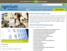 Tablet Screenshot of ingeniumbedrijfsadvies.nl